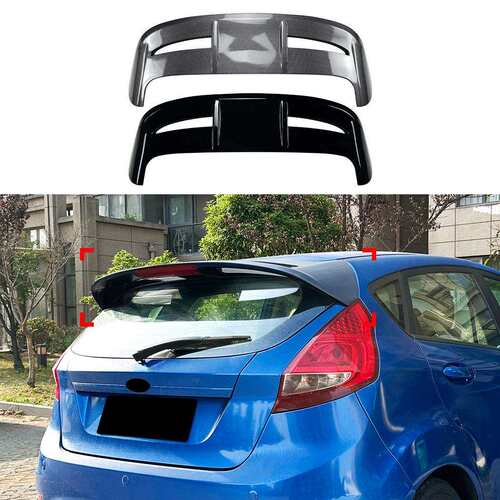 适用福特嘉年华Fiesta MK6 MK7标准版改ST尾翼顶翼扰流板跨境改装