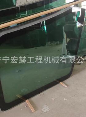 挖掘机夹胶玻璃PC200-6 PC200-7双层 前挡 后档 右大臂全车配件