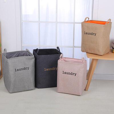 folding large size dirty clothes fabric basket laundry box