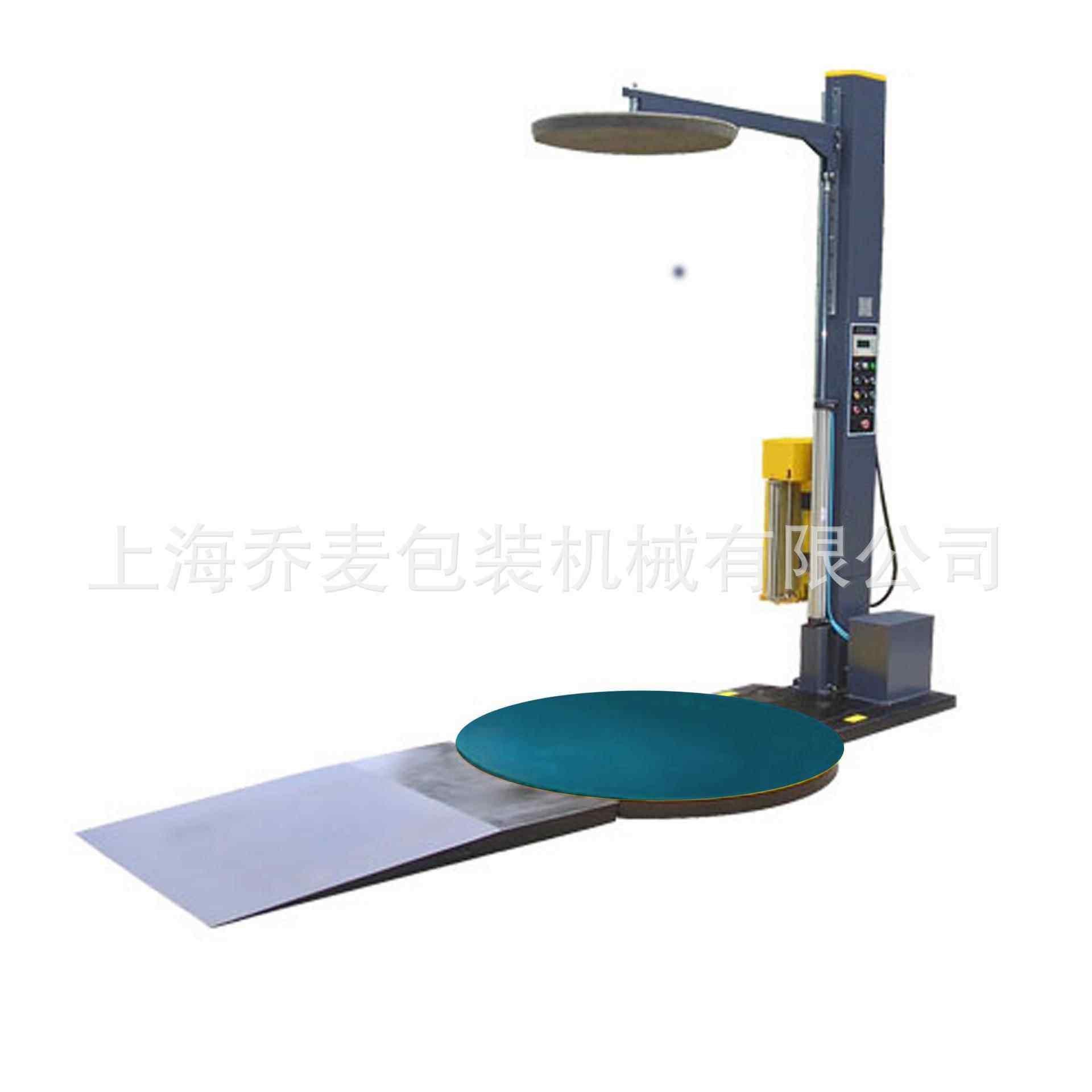 缠绕膜打包机全自动托盘裹包机预拉伸PE膜圆盘托盘缠绕包装机