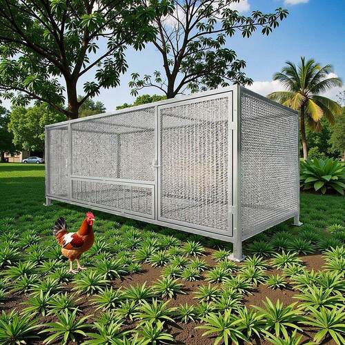 鸡笼家用室内防黄鼠狼自动出蛋饲养笼铁丝网鸽子鸭兔不锈钢养殖笼