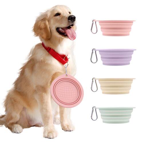 狗碗宠物折叠碗硅胶碗户外随行狗狗喝水宠物喂食碗猫狗食具狗饭碗