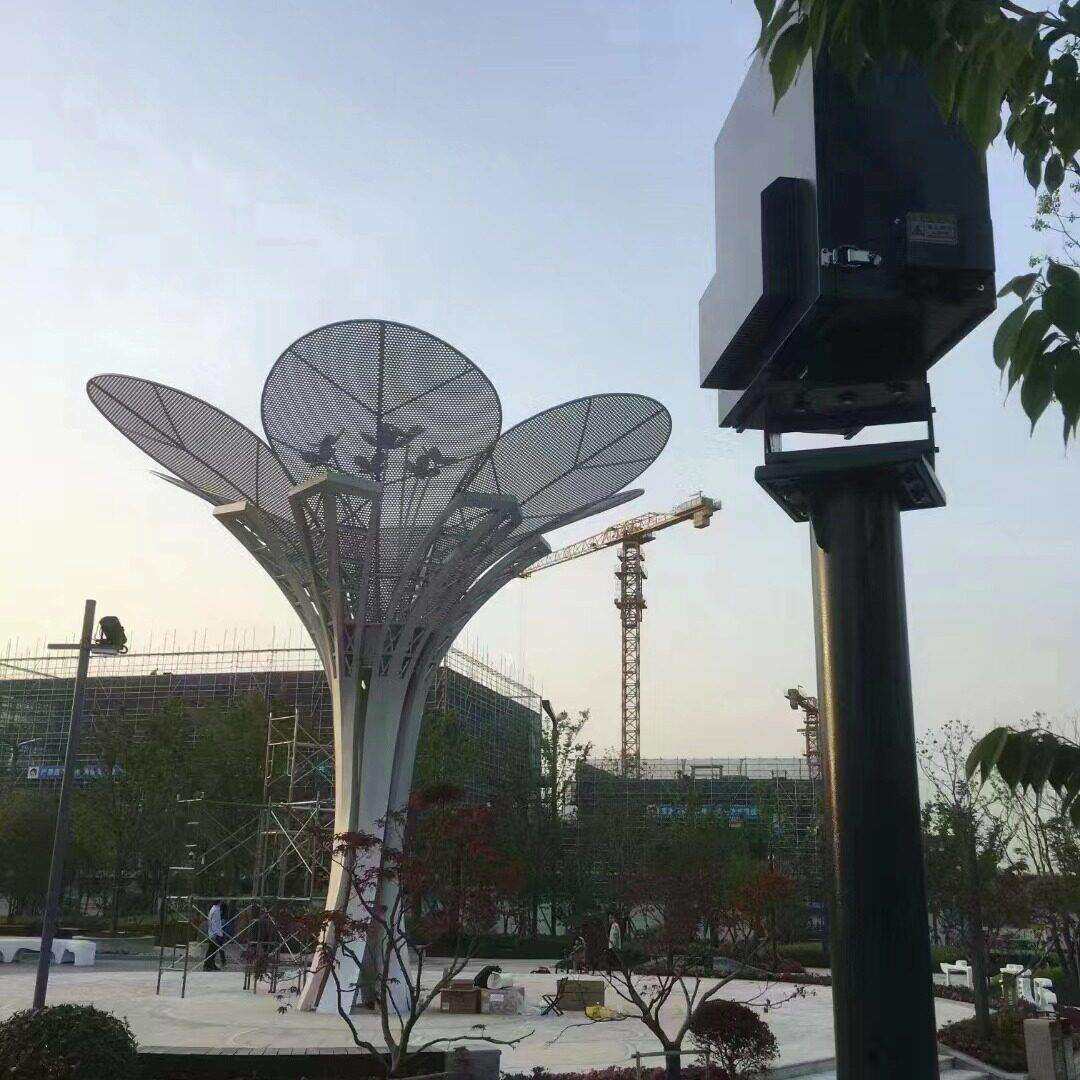 景观花灯304不锈钢树叶灯颜色可变换公园景区DMX512幻彩幻彩灯效