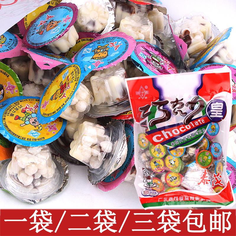 巧克力皇 泰茂米花可可脂小零食240克休闲零食星球巧克力杯袋装图片