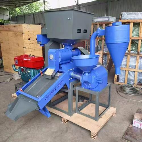 70型80型商用碾米机提升上料去石除杂水稻脱皮机粉碎细糠380V电机