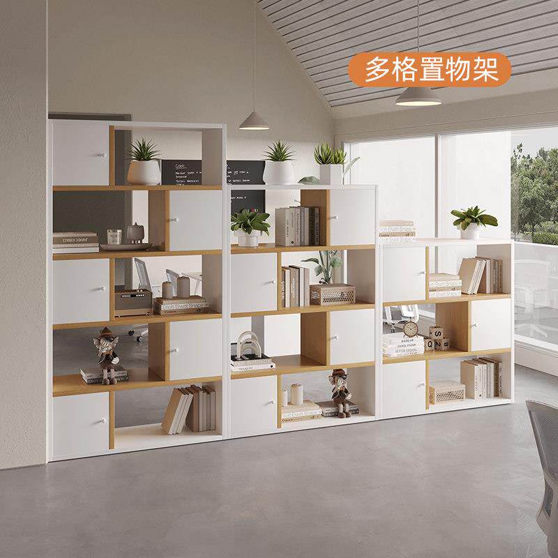 办公室隔断柜文件柜资料柜木质组合双面矮柜收纳柜公司展示柜落地
