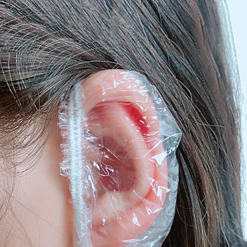 100 disposable thickened earplugs for ear piercing, to preve
