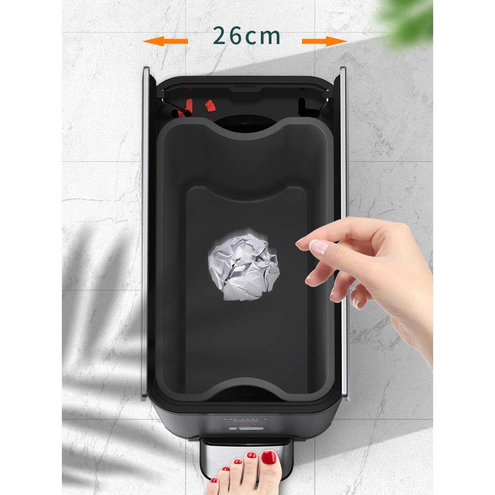 垃圾桶家用不锈钢脚踏式大号大容量商用厨房客厅创意纸篓新品