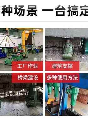 geu上海宝山螺旋千斤ZDM顶 械3式 0/2机T齿轮式手摇套筒立式起道5