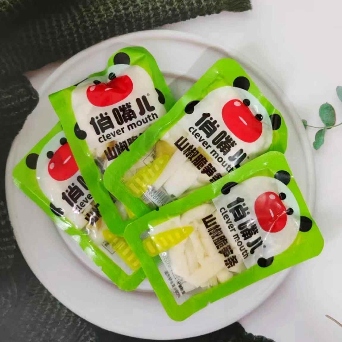 俏嘴儿泡椒手剥笋笋尖散称小包装休闲零食脆笋条酸辣香辣脆笋小吃