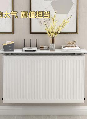 暖气免片F968T76J置物架上方隔板家用新式款暖气片罩套遮熏挡板老