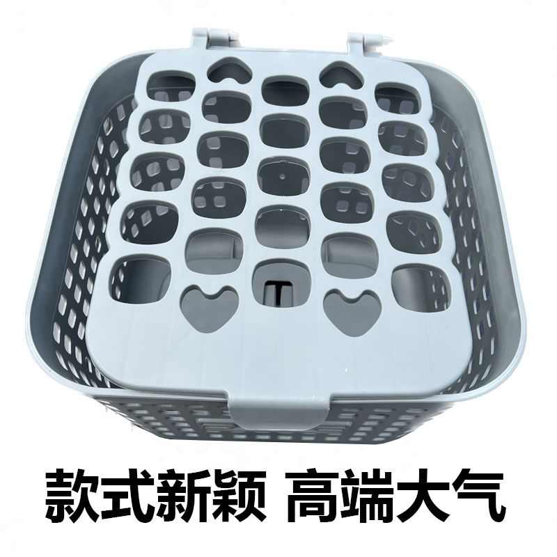 新款爱玛泡泡电动车车筐自行车车筐通用前置摔不坏耐用电动车车篮