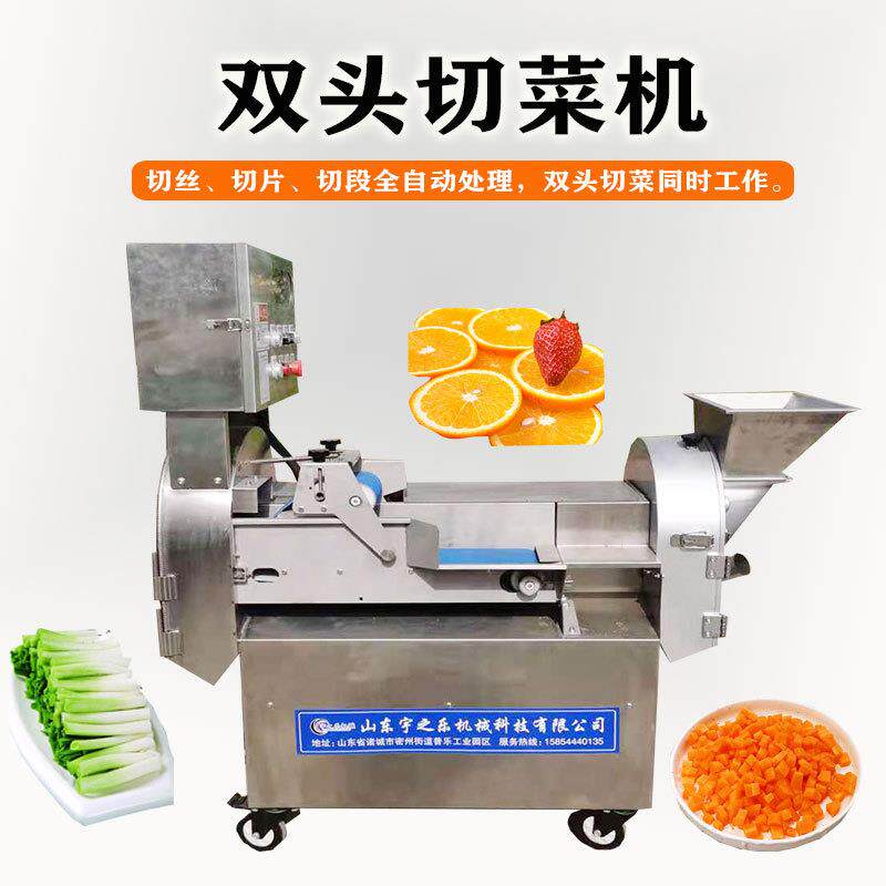蔬菜切片丁神器 高速变频切菜机 瓜果蔬菜切丝机 双头葛根切片机
