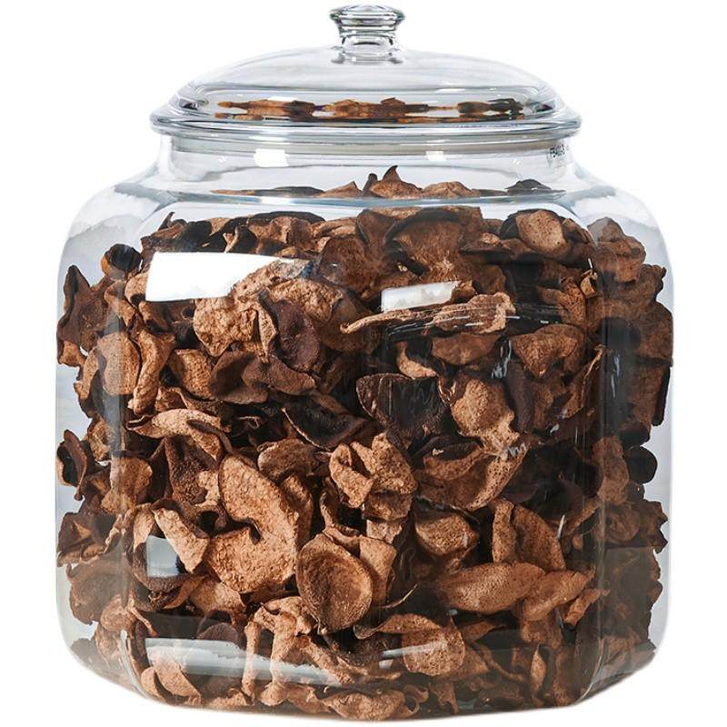 pc储存罐陈皮鱼胶透明罐八角形干货储密封罐摔物大容量防潮收纳耐