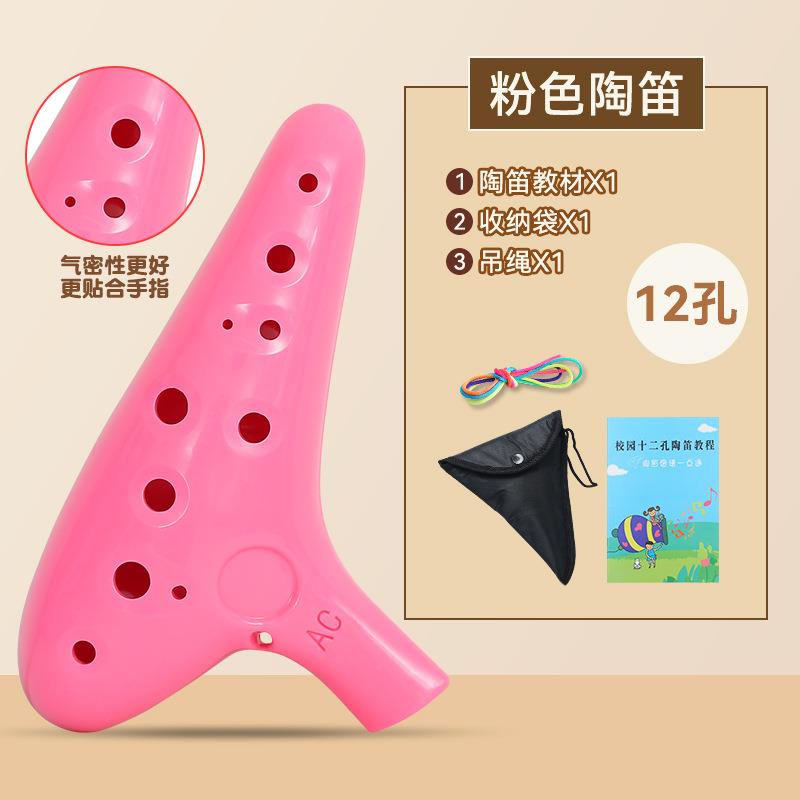 高档初中陶生十二孔笛小学生乐笛子初学者专音用12孔树脂塑料a课c