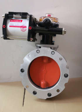 气动粉尘蝶阀气动通风蝶阀粉尘蝶阀法兰dn100蝶阀配件粉体蝶阀