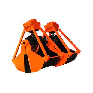 双开贝壳型电动抓斗垃圾场酒糟行车抓斗电动遥控液压起重机抓斗