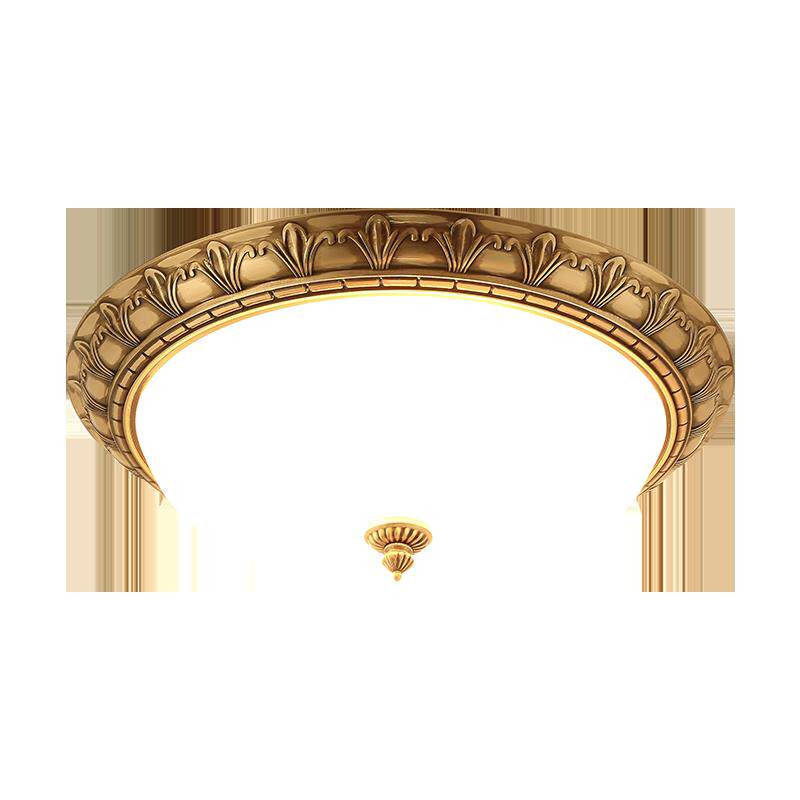 全铜吸顶灯欧式覆古卧室灯简欧铜灯过道灯阳台走廊玄关灯灯具