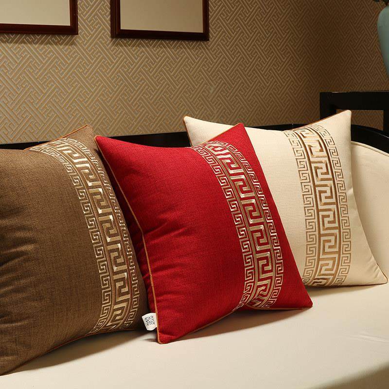 新中式现代抱枕靠垫中国风沙发客厅床头靠包大号靠枕腰枕含芯靠垫,居家布艺,靠垫/抱枕,淘宝优惠券,粉丝福利购,淘宝优惠卷