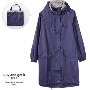 时尚 旅行便携韩日欧美户外徒步防大雨潮外套雨披 男女雨衣风衣薄款