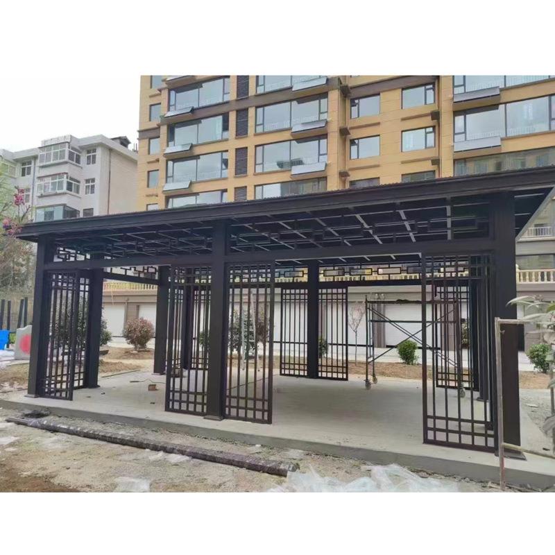 铝合金雨棚长城板防雨防晒隔热露台棚庭院阳光棚户外凉亭遮阳廊架