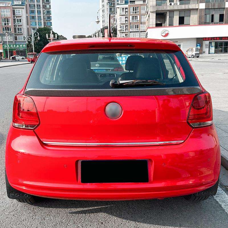 适用大众Polo 6R 6C 2009-17中翼波罗尾翼顶翼扰流板外饰改装配件