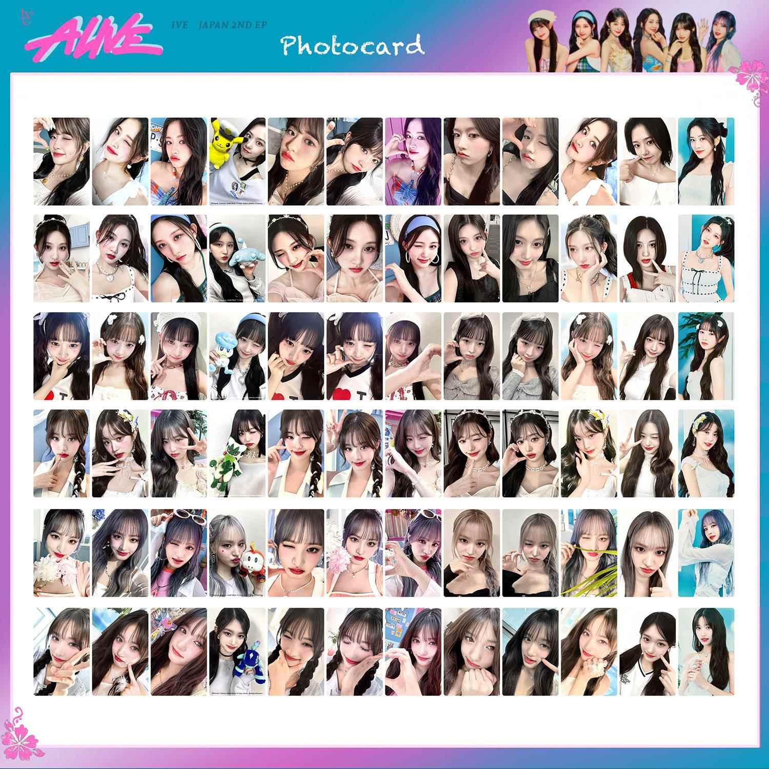 IVE日专 迷你二辑「ALIVE」专卡特典卡安宥真张元英金秋天直井怜