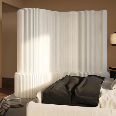 纸办屏风隔断客20厅25新款折动叠移房间公REH直播间背景分隔板墙