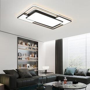 客厅灯超薄家用现代简约大气超亮大厅卧室房间吸顶灯中山灯饰