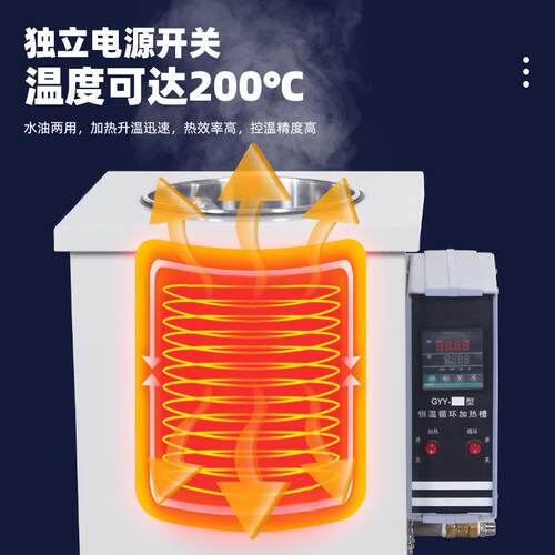 巩义华丰高温循环油浴锅GSC智能数显恒温循环不锈钢加热槽水油浴