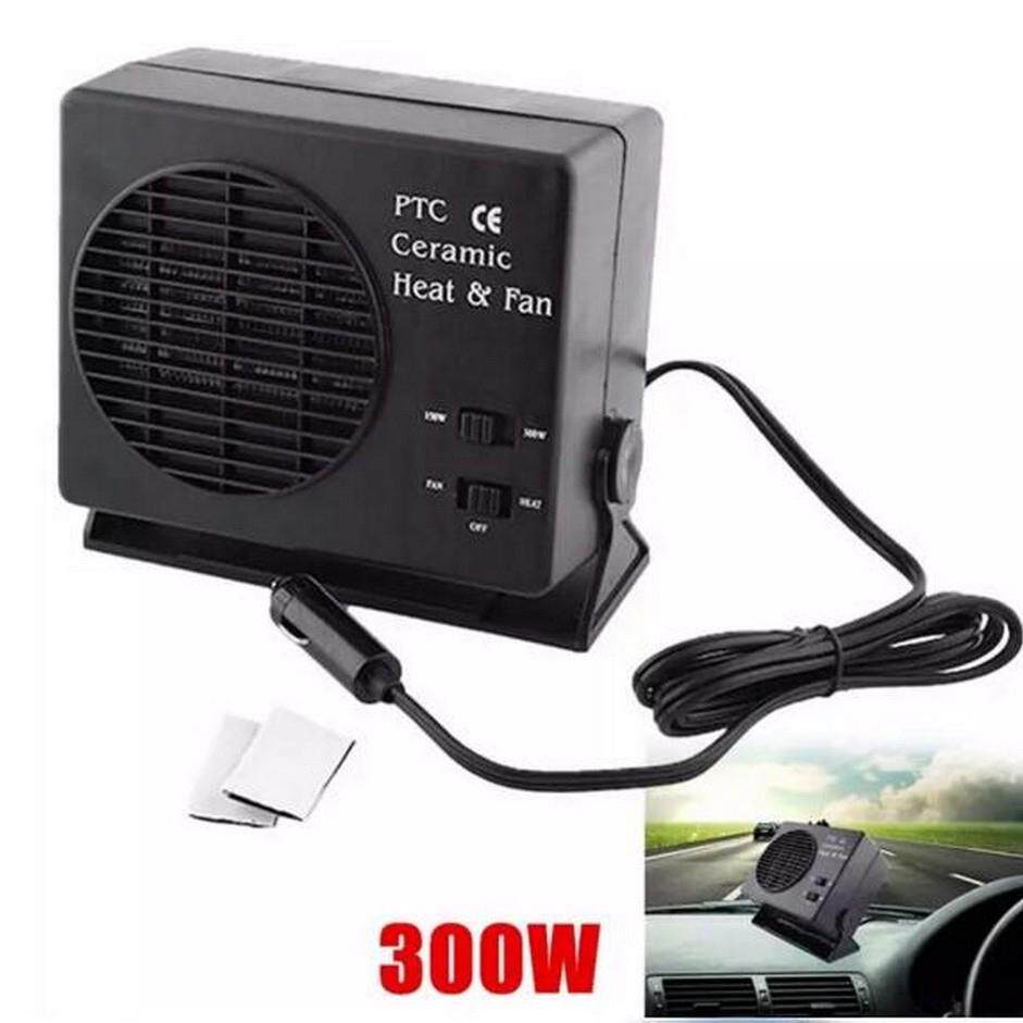 12V300W车载暖风机陶瓷汽车风扇加热器车窗玻璃除霜除雾器取暖器