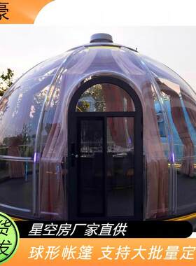 促销5.1m星空房16-20人网红餐厅房户外泰国菜西餐帐篷房透明泡泡