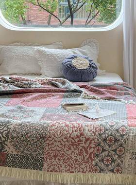 纱布毛巾被全棉单人纯成人床可机洗夏凉被沙棉发巾多功QJY能四季