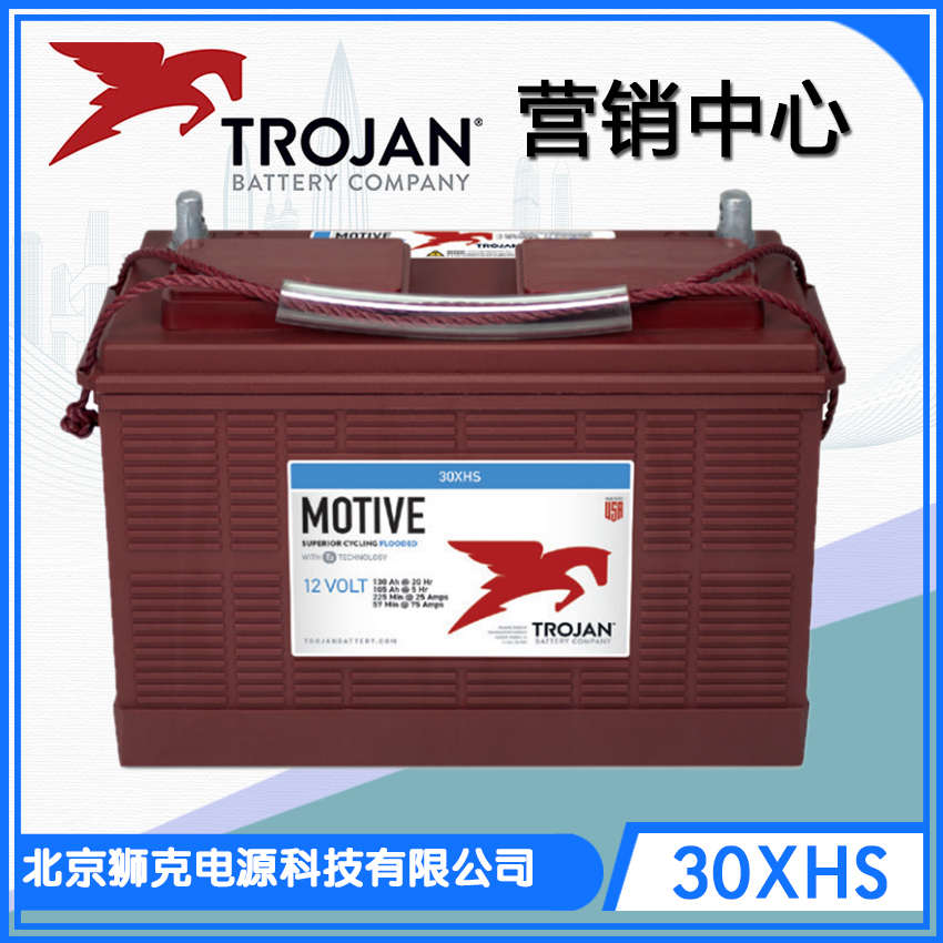 美国Trojan蓄电池 邱健 T-105 6V 225AH 登高车 洗地机 动力电池