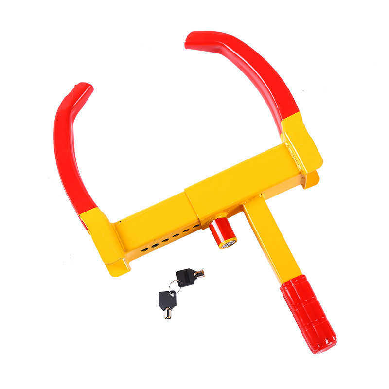 锁锁车车车专用锁小轿车车牛角锁防盗锁汽车轮胎锁锁加厚器车轮器