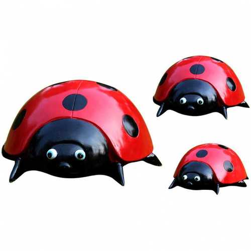 户外仿真七星瓢虫甲虫玻璃钢雕塑公园林庭院草坪摆件商场景观美陈