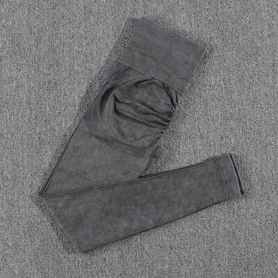 SALSPOR 1/2Pcs Yoga Set Women Seamless Fitness Long Sleeve T