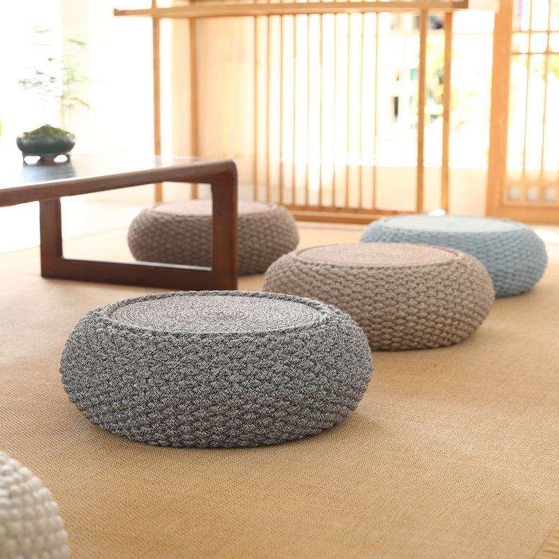 日式榻榻米飘窗坐垫 北欧风客厅卧室地板坐墩 加厚打坐美臀垫