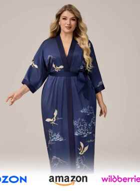 Large size sleepwear, women's summer ice silk cool feeling