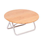 简易茶几露营野餐可折叠自驾游小桌子楠竹户外桌桌便携式 烧烤小圆