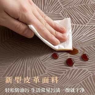 家用防烫桌罩转盘套 防水防油免洗圆桌布酒店饭店圆形餐桌布PU中式