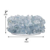 货源欧美天然蓝晶石烛台欧式 工艺品 婚庆烛台摆件家居客厅软装