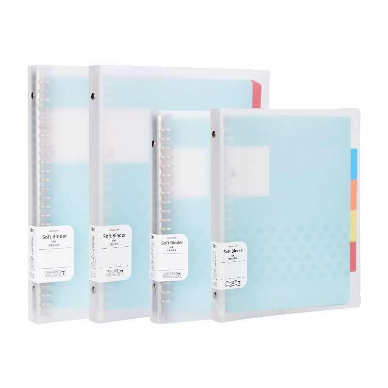 新款轻柔学霸活页本金属活页夹可拆卸环扣笔记本铁夹线圈本a