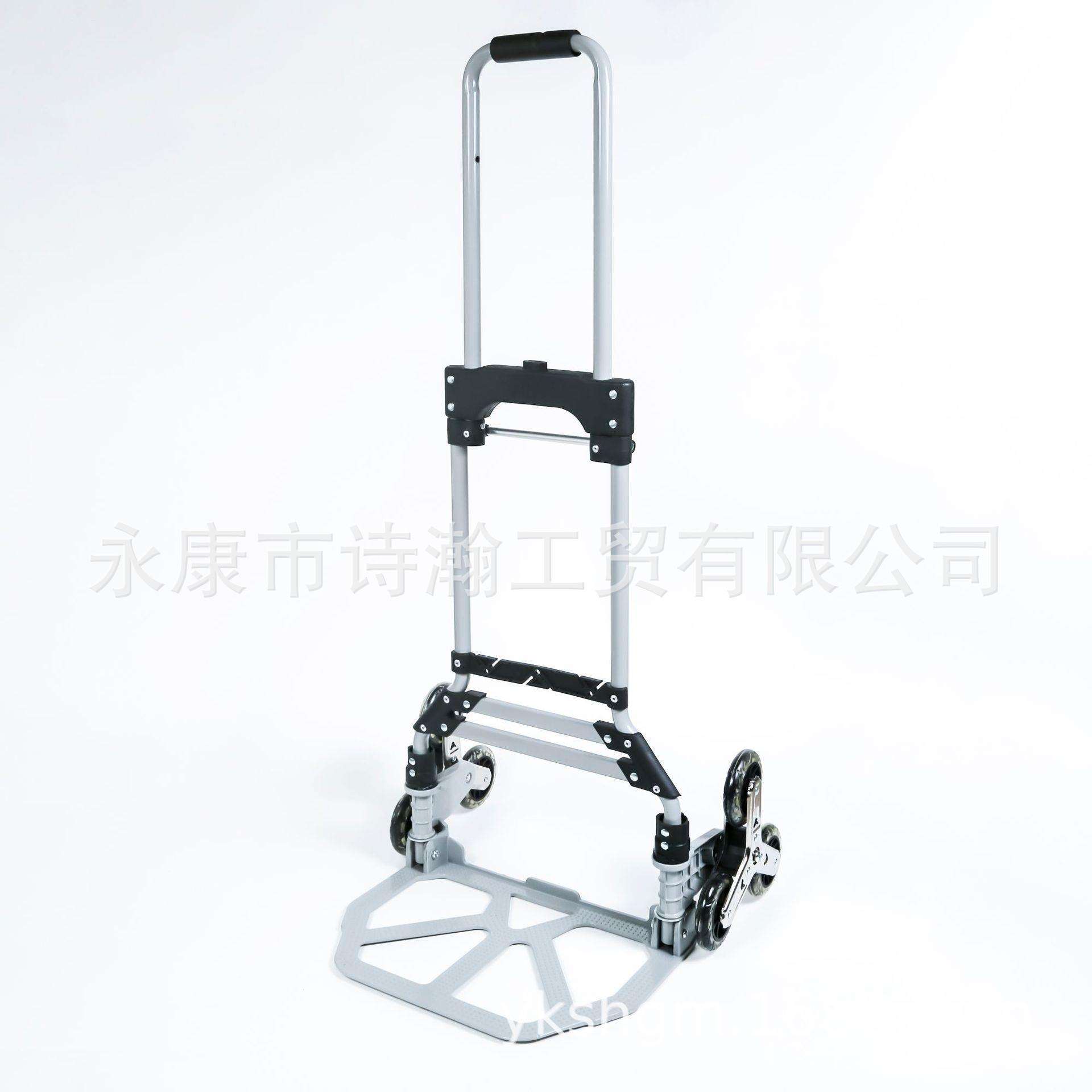 大号家用铝合金跨境便携小推车小拖车通用推车伸缩爬楼车拖车