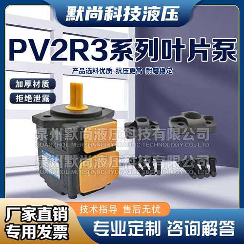 鸿泰中高压叶片泵PV2R3-66液压泵总成PV2R3-85油泵齿轮泵配件大全