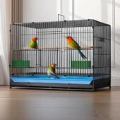 鸟笼鹦鹉笼折叠专用大号带厕所新升级八哥画 画眉绣眼金属家用鸟