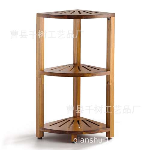 相思木浴室架置地式木制浴室储物架金合欢木木制淋浴架