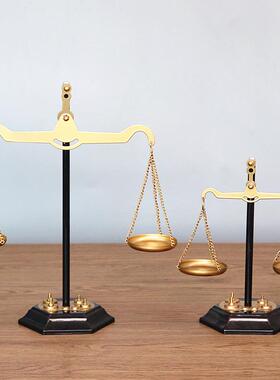 覆古怀旧老式手工铁艺天平工艺秤店铺橱窗玄关装饰品摆件创意桌面