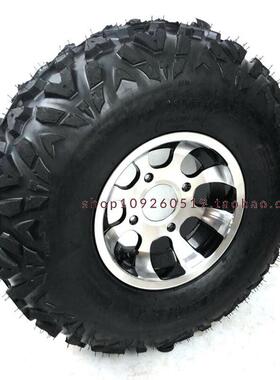 卡丁车四轮沙滩车配件23X7-10 22X10-10寸A字真空轮胎铝轮毂