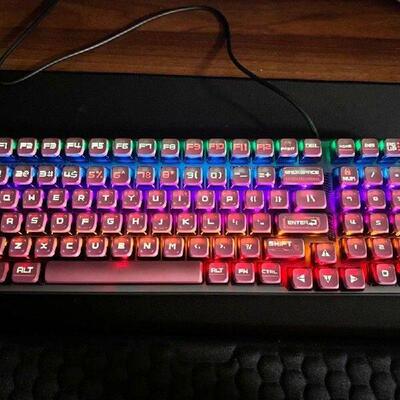 XDA Keycaps, 128Keys Gradual Change Color Thick PBT